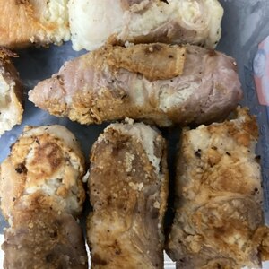薄切り肉をボリュームUP　マッシュポテトの豚肉巻き